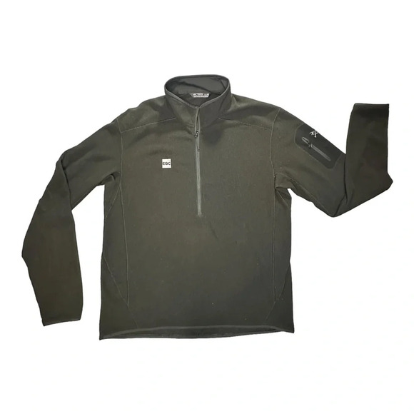 Arc'teryx Men's Black Light Thermal Quarter Zip Pull-Over. Sz: L